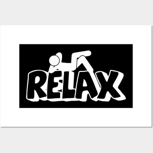 Relax t-shirt Posters and Art